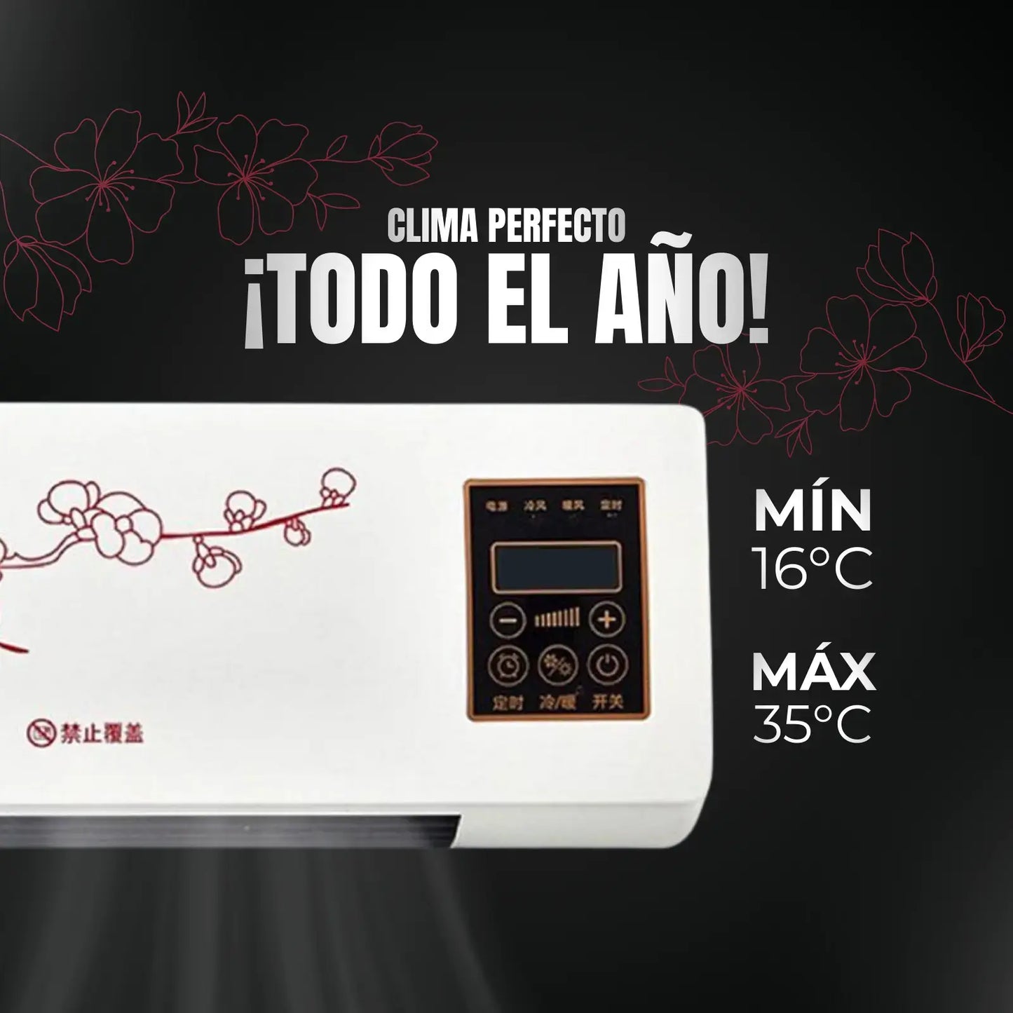 Mini Aire Acondicionado y Calefactor Portátil 2 en 1 TurboHielo - [ULTRAPOTENTE]