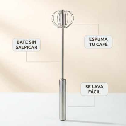 Batidor semiautomático de acero inoxidable GiraMix™