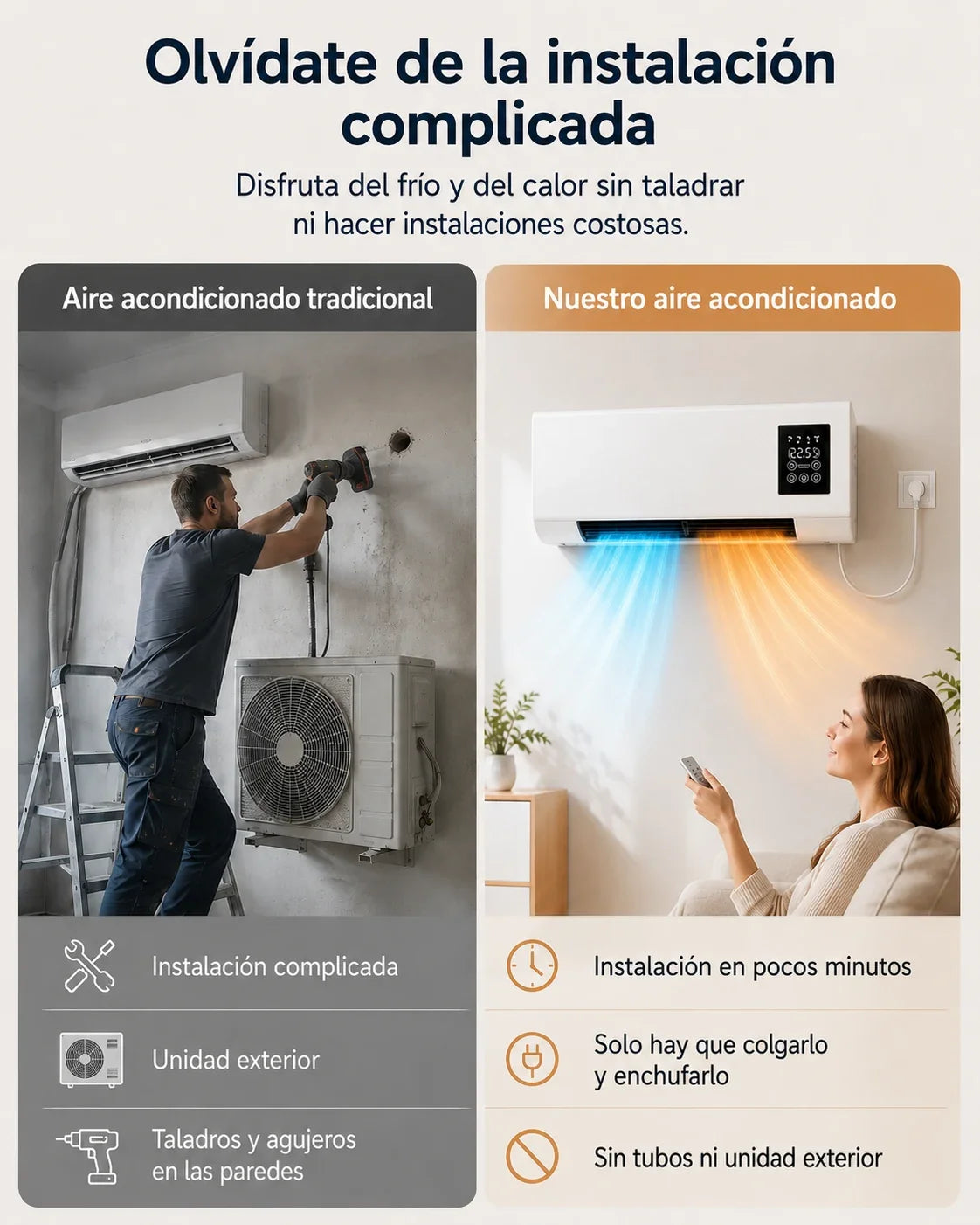 ClimaFlow aire acondicionado 2 en 1