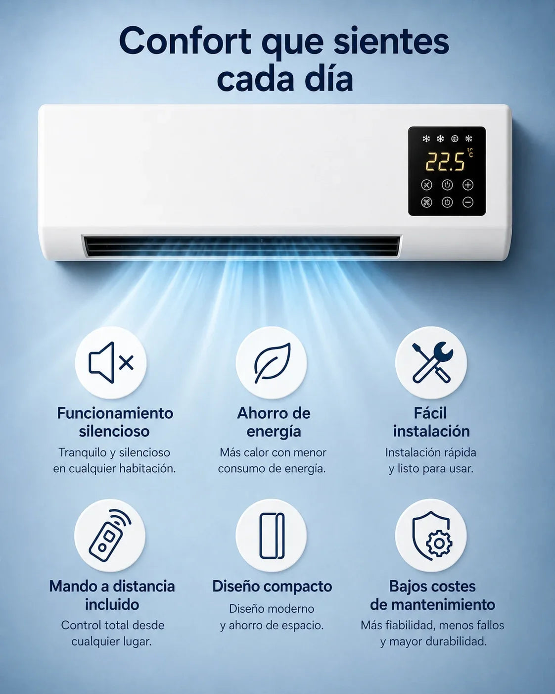 ClimaFlow aire acondicionado 2 en 1