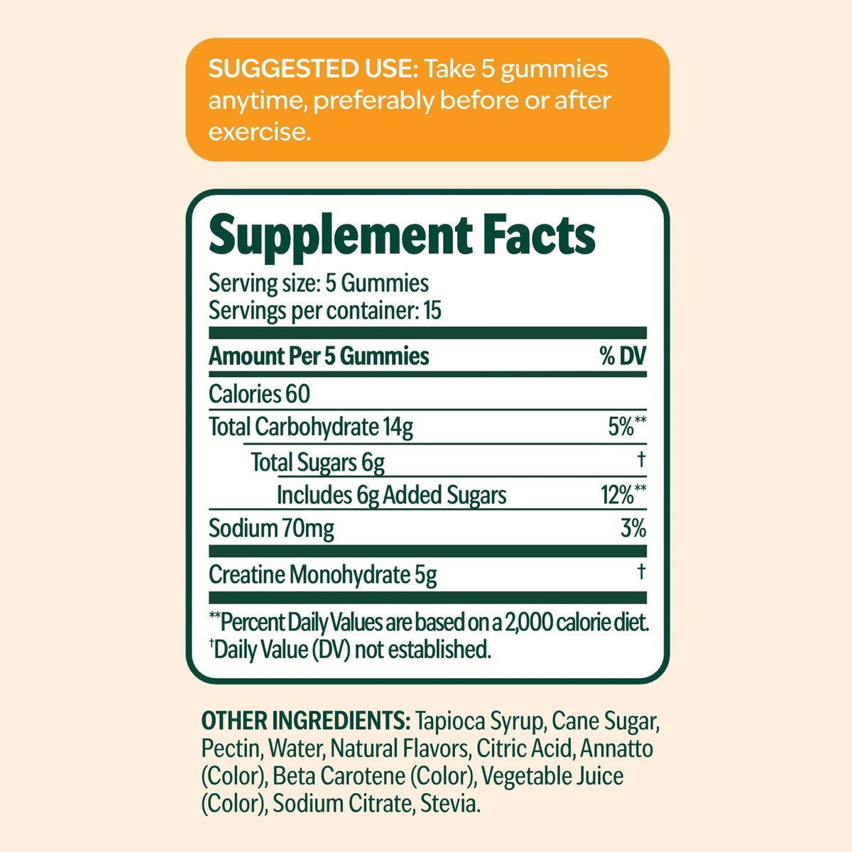 Creatine Gummies Women's 75 gomitas | Energía del día a día