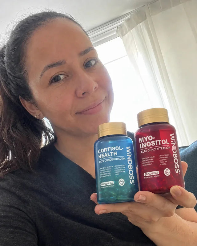 Cliente con su Combo Cortisol-Health y Myo-Inositol